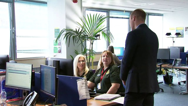 Duke and Duchess of Cambridge visit NHS 111 call centre