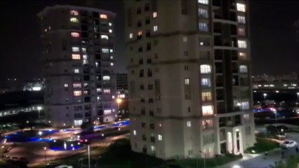 Sağlık çalışanlarına vatandaşlardan alkışlarla destek