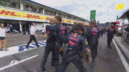 سعادة كبيرة لفريق ريد بول في جائزة ألمانيا الكبرى