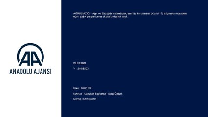 Sağlık çalışanlarına alkışlı destek - AĞRI/ELAZIĞ