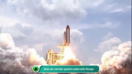 Bala de canhão quebra asteroide Ryugu