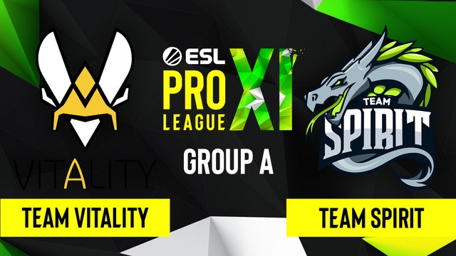 CSGO - Team Vitality vs. Team Spirit [Overpass] Map 3 - ESL Pro League Season 11 - Group A
