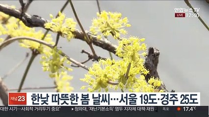 [날씨] 올 들어 가장 따뜻한 주말…밤사이 중부 비