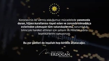 Erdoğan'dan sesli koronavirüs mesajı