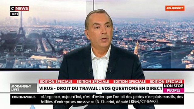 La mise en garde dans Morandini Live d'un avocat : Non, vous ne pouvez pas refuser d'aller travailler car vous avez peur , dans ce cas vous êtes en faute