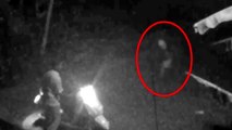 Ghost Sighting Caught On CCTV Camera From An Abandoned Road At Night--