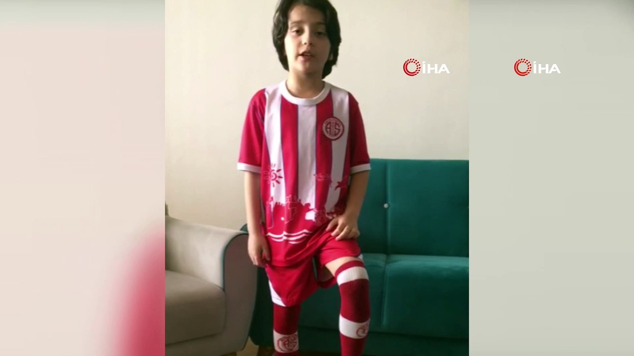Antalyaspor Diyarbakır Futbol Akademisi öğrencilerinden 'Evde kal Türkiye' çağrısı