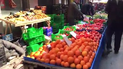 Halk Pazarında hijyen önlemi - ÇANAKKALE