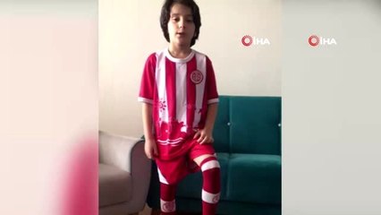 Antalyaspor Diyarbakır Futbol Akademisi öğrencilerinden 'Evde kal Türkiye' çağrısı