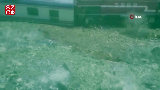 Elazığ’a heyelan nedeniyle tren yoldan çıktı, facia ucuz atlatıldı