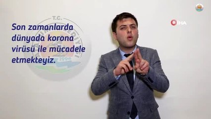 Atakum'da işitme engellilere görüntülü alışveriş desteği