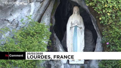 Lourdes: Heiliger Bezirk wegen Corona-Krise gesperrt