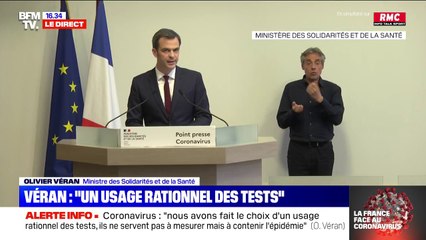 Coronavirus: pour Olivier Véran, l'enjeu est de "multiplier les tests"