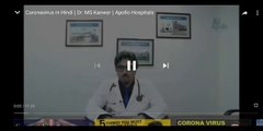 Coronavirus in hindi |Dr. MS KANWAR| Apollo Hospital/Symptoms/precautions/what is coronavirus explai