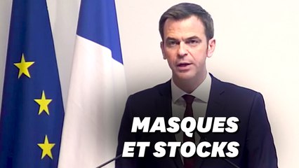 Download Video: Véran assume une stratégie contrainte par un stock de masques limité