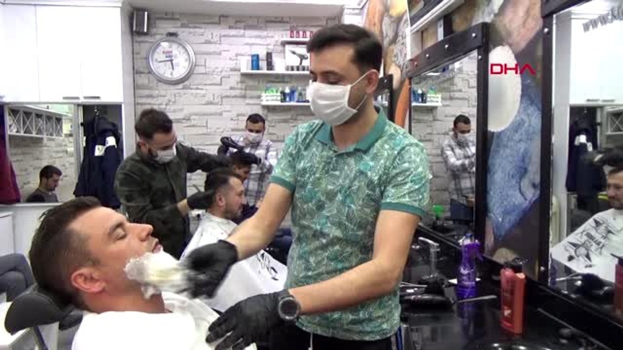 KÜTAHYA Eskişehir, Kütahya ve Bilecik'te kuaförler yasağa uyup işyerlerini kapattı