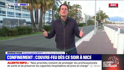 Confinement: un couvre-feu dès ce soir à Nice