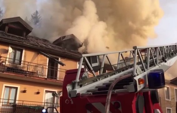 Asiago (VI) - Incendio in una palazzina: anziano muore carbonizzato -2- (21.03.20)