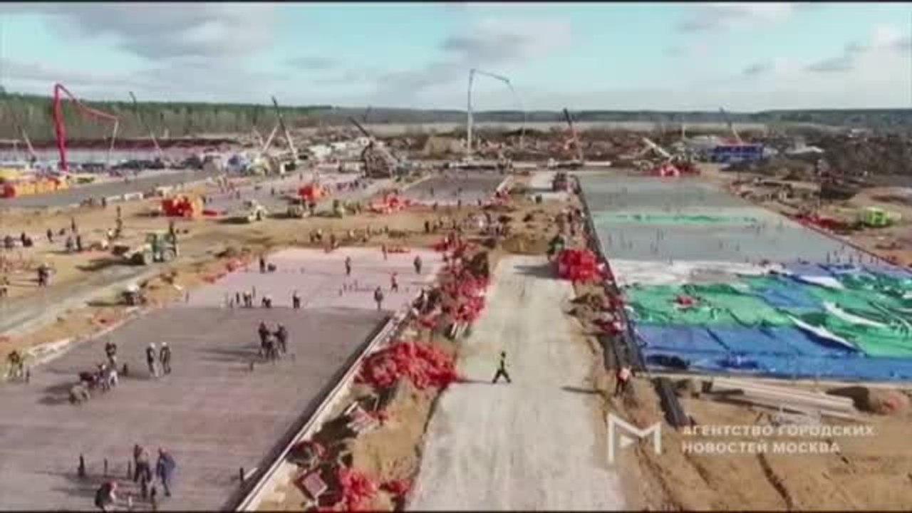 Avanzan en Rusia los trabajos de construcción del hospital para los infectados por coronavirus