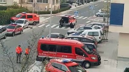 Intervención de la Policía Foral en Beriáin