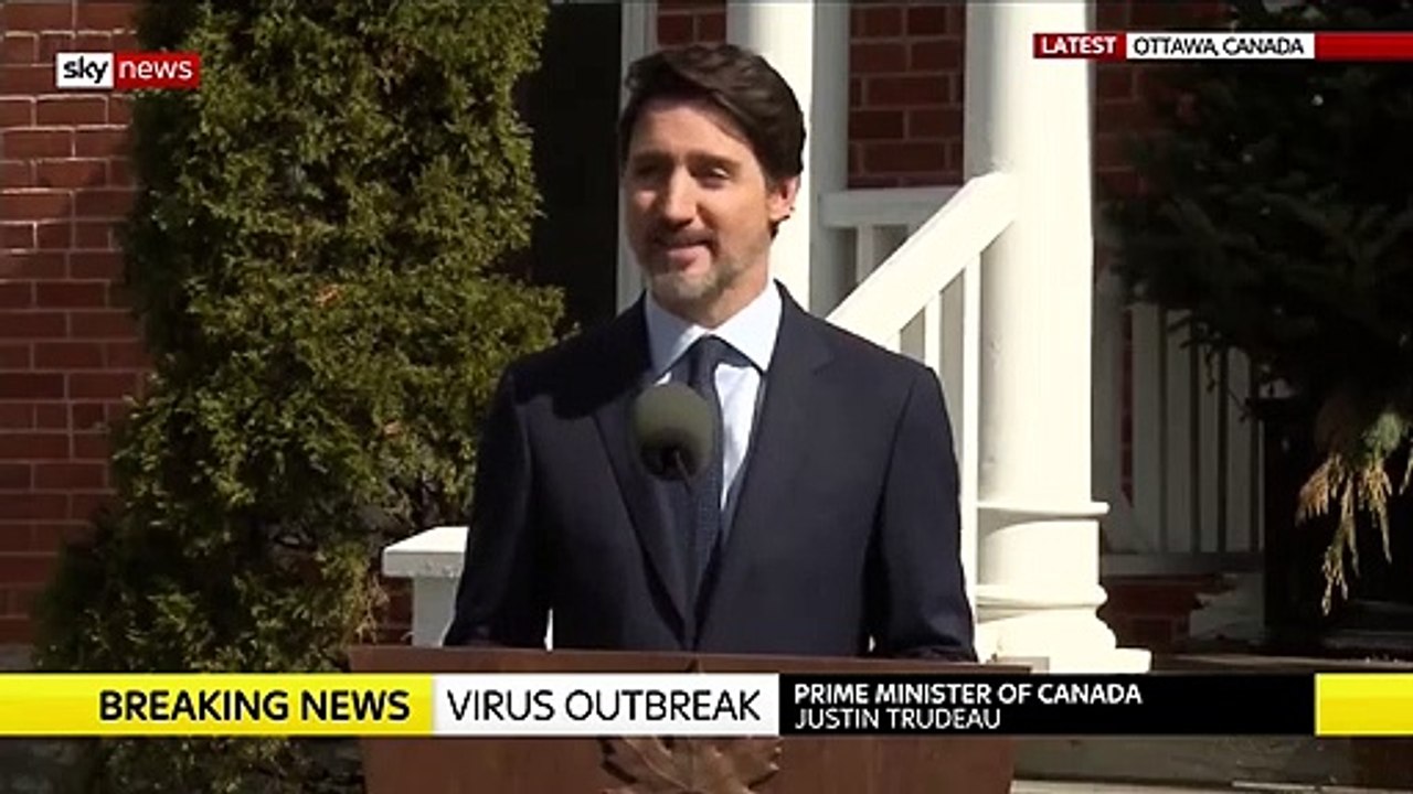 Canadian PM Justin Trudeau self-isolating over COVID-19