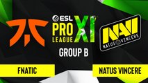 CSGO - Natus Vincere vs. Fnatic [Dust2] Map 2 - ESL Pro League Season 11 - Group B