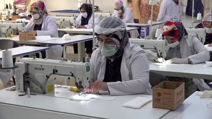 Gaziantep'te kurslarda üretilen maskeler halka dağıtılacak