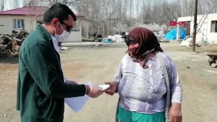 Bin aileyi evde ziyaret ederek destek paralarını dağıttılar