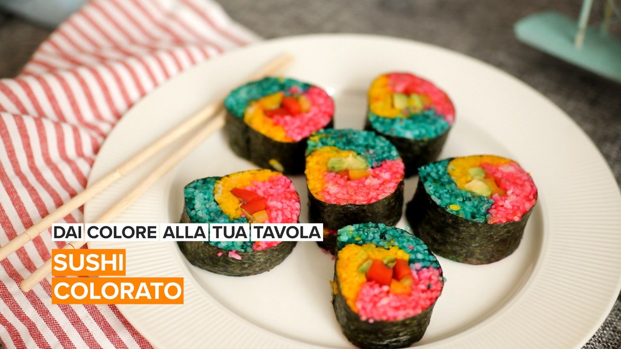 Dai colore alla tua tavola: sushi colorato
