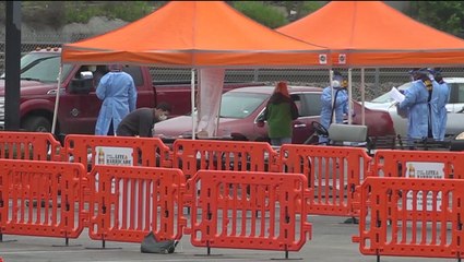 Coronavirus testing centers vulnerable to severe weather