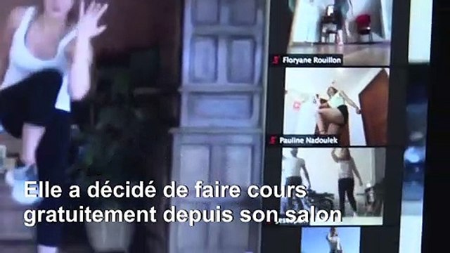 Coronavirus: des coachs sportifs défient le confinement en ligne