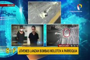 Miraflores: capturan a sujetos que lanzaron bombas molotov contra una iglesia