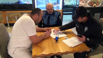 Kahramanmaraş'ta polis ve zabıtadan iş yerlerine tebligat