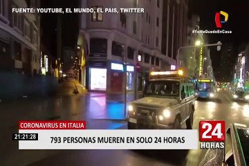 Coronavirus: Italia registra 793 muertes en un día