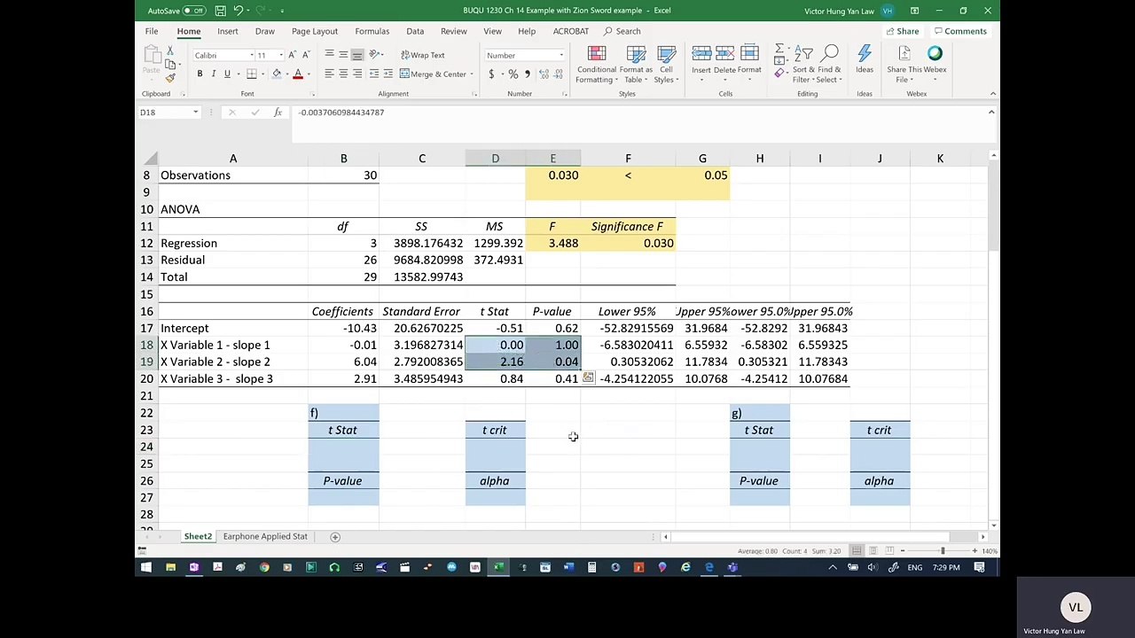 Multiple Regression 005