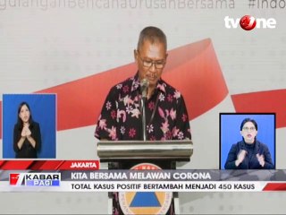 Positif Covid-19 di Indonesia Bertambah, Total 450 Kasus