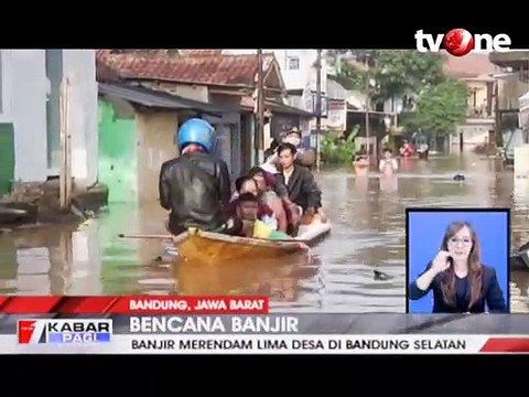 Ribuan Rumah di Bandung Selatan Terendam Banjir 3 Meter