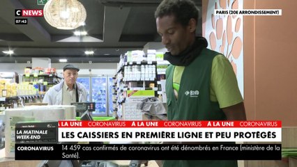 Coronavirus : les caissiers en première ligne et peu protégés