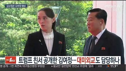 트럼프 친서 공개한 김여정…대미외교도 담당하나