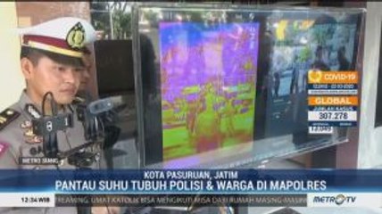 Polres Pasuruan Kota Pasang Kamera Pendeteksi Suhu Tubuh