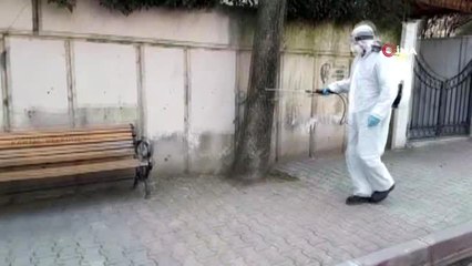 Kartal'da caddeler ve sokaklar korona virüse karşı dezenfekte edildi