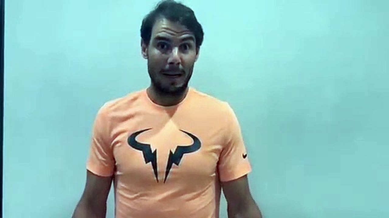 Mensaje de Rafa Nadal