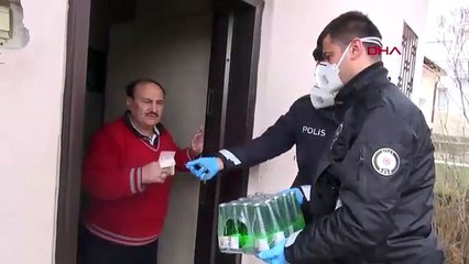 Evden çıkmadı, maden suyu isteğini polis karşıladı