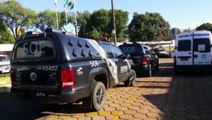 Equipes do SOE realizam transferência de detentos da Cadeia Pública de Cascavel