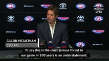 Correct decision to suspend Aussie Rules says AFL CEO