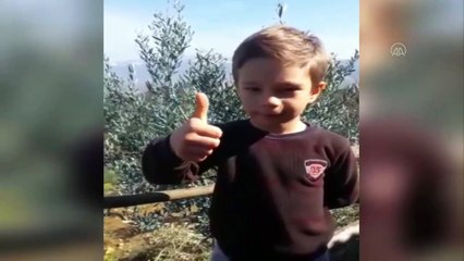 Minikler hazırladıkları videoyla yaşlılara 'evde kal' çağrısı yaptı