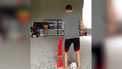 Así se ejercita Kroos durante la cuarentena