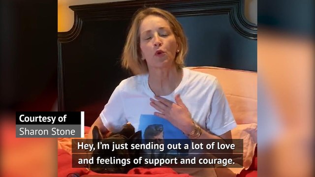 Sharon Stone shares motivational coronavirus message