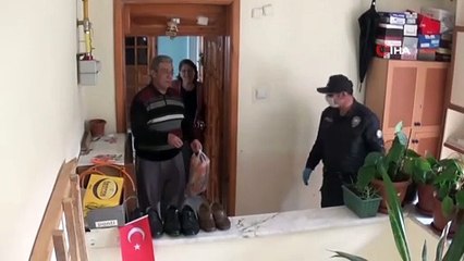 Sokağa Çıkamayan Şehit Babasının İhtiyacını Polis Karşıladı