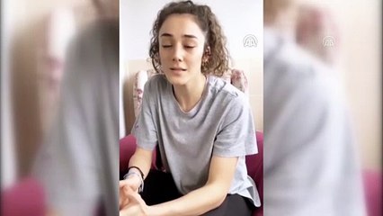 Neslihan Yiğit ve Özge Bayrak, antrenmanlarını evlerinde sürdürüyor - ANKARA